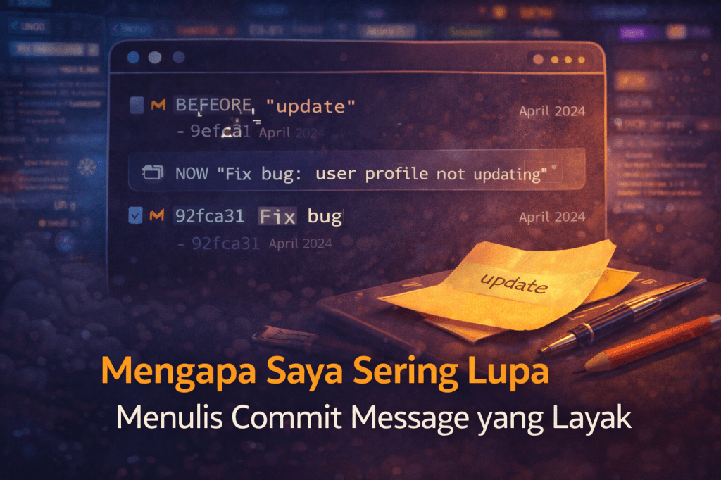 Mengapa Saya Sering Lupa Menulis Commit Message yang&nbsp;Layak