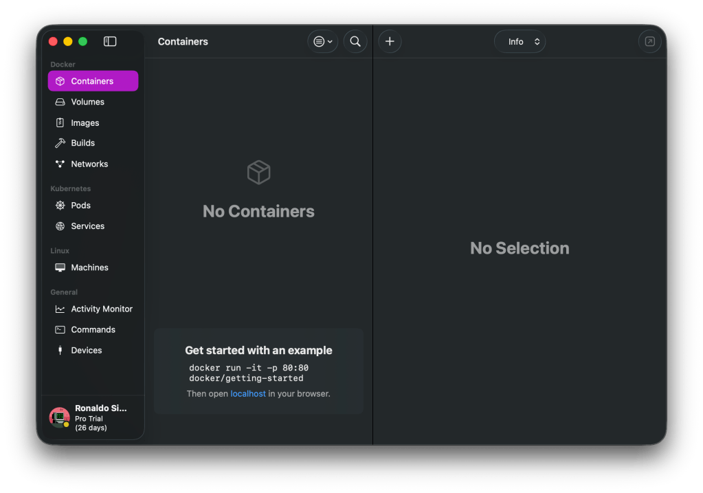 Gambar OrbStack